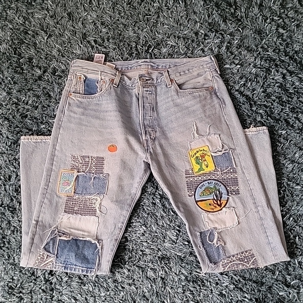 Levi's 501 original jeans 150th anniversary special patchwork - Picture 3 of 13